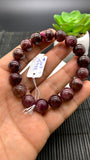 Pink Tourmaline Bracelet 11.50 mm Size - Code T4 - AAA Quality - Natural Tourmaline Round Bracelet - Length 7.5"