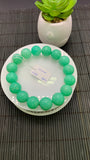 Chrysoprase  Bracelet • 14 mm Size • Code A4 •  AAA quality • Length 7.5” • Natural Chrysoprase Round Bracelet • Origin Australia