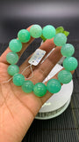 Chrysoprase  Bracelet • 15 mm Size • Code A5 •  AAA quality • Length 7.5” • Natural Chrysoprase Round Bracelet • Origin Australia