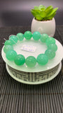 Chrysoprase  Bracelet • 15 mm Size • Code A5 •  AAA quality • Length 7.5” • Natural Chrysoprase Round Bracelet • Origin Australia