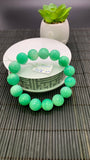 Chrysoprase  Bracelet • 14.50 mm Size • Code A6 •  AAA quality • Length 7.5” • Natural Chrysoprase Round Bracelet • Origin Australia