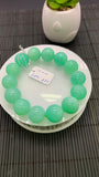 Chrysoprase  Bracelet • 15 mm Size • Code A7 •  AAA quality • Length 7.5” • Natural Chrysoprase Round Bracelet • Origin Australia