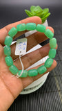 Chrysoprase Nugget Bracelet • 8x12 mm Size • Code B6•  AAA quality • Length 7.5” • Natural Chrysoprase Bracelet • Origin Australia