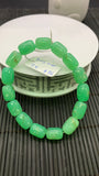 Chrysoprase Nugget Bracelet • 8x12 mm Size • Code B6•  AAA quality • Length 7.5” • Natural Chrysoprase Bracelet • Origin Australia