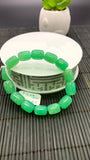 Chrysoprase Nugget Bracelet • 9-12x 13 mm Size • Code B7 •  AAA quality • Length 7.5” • Natural Chrysoprase Bracelet • Origin Australia