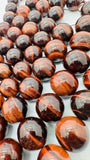 Red Tiger Eye Round Beads- 20 mm Size - AA Quality- 40 cm Length- Wholesale Tiger Eye Beads- Red Tiger Eye Beads