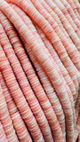 Queen Conch Shell Heishi Beads • Medium Color • 6 mm Size • Length 40 cm • AAA Quality • Natural Pink Queen Conch Shell Beads