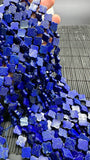 Lapis Clover Beads • 12 mm Size • AAA Quality Dark Blue Color • 40 cm Length • Natural Lapis Beads origin Afghanistan