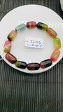 Tourmaline Nugget Bracelet- 9.5-10x14-15  mm Size - Code N2 - 4A Quality - Natural Multi Tourmaline Bracelet - Length 7.5 Inch