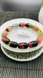 Tourmaline Nugget Bracelet- 9.5-10x14-15  mm Size - Code N2 - 4A Quality - Natural Multi Tourmaline Bracelet - Length 7.5 Inch