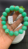 Chrysoprase  Bracelet • 14 mm Size • Code A4 •  AAA quality • Length 7.5” • Natural Chrysoprase Round Bracelet • Origin Australia