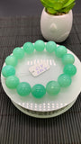 Chrysoprase  Bracelet • 15 mm Size • Code A7 •  AAA quality • Length 7.5” • Natural Chrysoprase Round Bracelet • Origin Australia