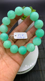 Chrysoprase  Bracelet • 15 mm Size • Code A7 •  AAA quality • Length 7.5” • Natural Chrysoprase Round Bracelet • Origin Australia