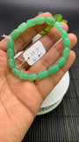 Chrysoprase Nugget Bracelet • 7x10 mm Size • Code B1 •  AAA quality • Length 7.5” • Natural Chrysoprase Bracelet • Origin Australia