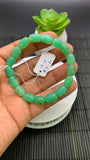 Chrysoprase Nugget Bracelet • 7.5-8 x 10-12 mm Size • Code B3• AAA quality • Length 7.5” • Natural Chrysoprase Bracelet • Origin Australia