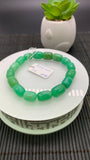 Chrysoprase Nugget Bracelet • 8x12 mm Size • Code B4•  AAA quality • Length 7.5” • Natural Chrysoprase Bracelet • Origin Australia