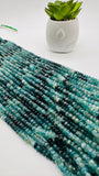 Grandidierite Faceted Roundel Beads - 5mm/ 5.5 mm size- AAA Quality- Natural Grandidierite Rondelle beads -Length 14”