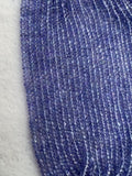 Tanzanite Roundel 2.5MM , Natural tanzanite , Length 8". uniform size , AAA Quality Tanzanite