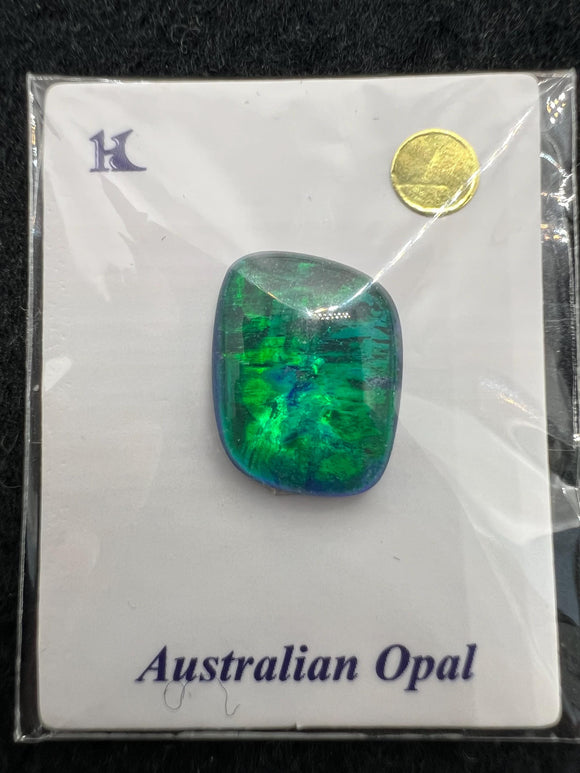 Australian Opal  Cabs, AAA Quality, Australian Opal triplet Cabochon, size    13X10 MM , weight -3.67 ct. flat bottom.