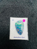 Australian Opal  Cabs, AAA Quality, Australian Opal triplet Cabochon, size    24X15 MM , weight -10.90 ct. flat bottom.