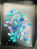 Australian Opal Doublet 6X4 MM Oval Cabs  - Pack of 5 Pieces -AAA Quality, Opal Doublet Cabochon -Australian Opal Oval Cabochon, flat bottom