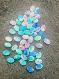 Australian Opal Doublet 6X4 MM Oval Cabs  - Pack of 5 Pieces -AAA Quality, Opal Doublet Cabochon -Australian Opal Oval Cabochon, flat bottom