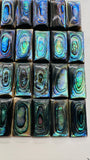 Abalone Shell Rectangle Cabs- 10x20 mm Size- Pack of 1 Pc- AAAA Quality-  Natural Abalone Cabochons