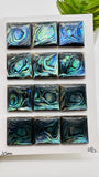 Abalone Shell Square Cabs- 20 mm Size- Pack of 1 Pcs- AAAA Quality- Natural Abalone Cabochons