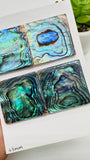 Abalone Shell Square Cabs- 33 mm Size- Pack of 1 Pcs- AAAA Quality-  Natural Abalone Cabochons