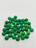 Green Turquoise 8mm Round Cabs- Quality AAA- gemstone cabs Pack of 5 pc- Turquoise Round Cabochon, Stabilized Turquoise, Orign USA