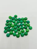 Green Turquoise 8mm Round Cabs- Quality AAA- gemstone cabs Pack of 5 pc- Turquoise Round Cabochon, Stabilized Turquoise, Orign USA
