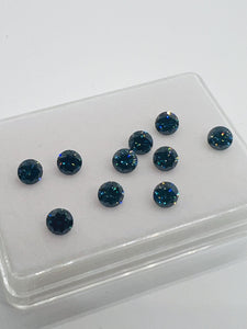 5MM Royal Blue Moissanite faceted round , Pack of 1 Piece- Moissanite faceted loose stone