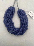 Tanzanite Roundel 2.5MM , Natural tanzanite , Length 8". uniform size , AAA Quality Tanzanite
