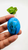 Blue Opalina Cabs - 41X31 mm Size - Code #B2 - Weight 90 Cts - Natural Opalina Cabochons - Origin Peru