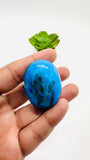 Blue Opalina Cabs - 41X31 mm Size - Code #B2  - Weight 90 Cts - Natural Opalina Cabochons - Origin Peru