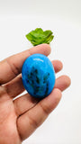 Blue Opalina Cabs - 41X31 mm Size - Code #B2 - Weight 90 Cts - Natural Opalina Cabochons - Origin Peru