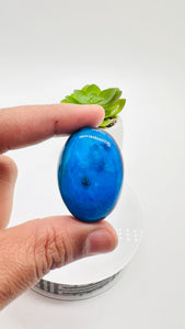 Blue Opalina Cabs - 36X26 mm Size - Code #B3  - Weight 72 Cts - Natural Opalina Cabochons - Origin Peru