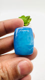 Blue Opalina Cabs - 27X20 mm Size - Code #B6 - Weight 26.4 Cts - Natural Opalina Cabochons - Origin Peru