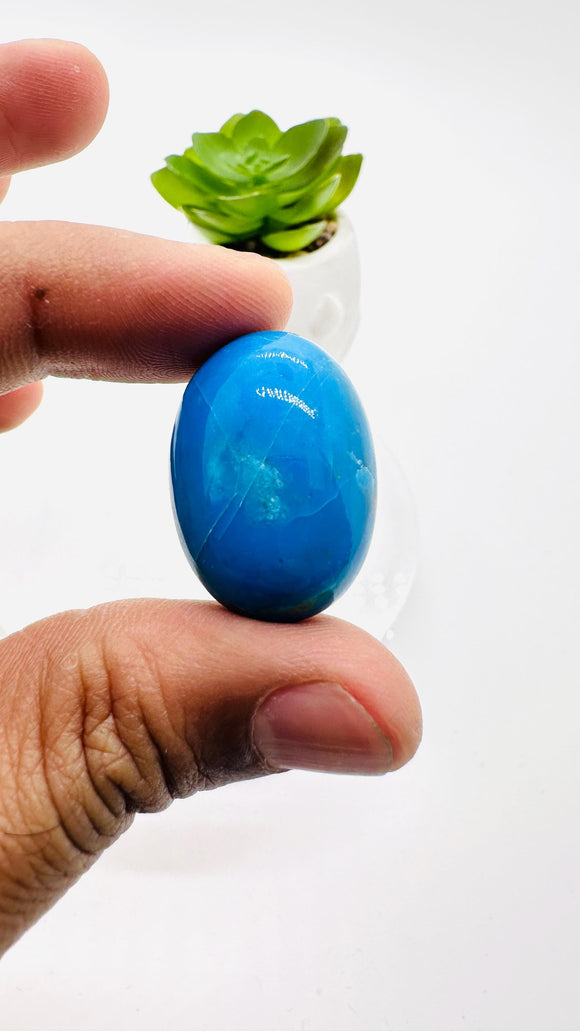 Blue Opalina Cabs -26X18  mm Size - Code #B8 - Weight 32 Cts - Natural Opalina Cabochons - Origin Peru