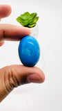 Blue Opalina Cabs -26X18  mm Size - Code #B8 - Weight 32 Cts - Natural Opalina Cabochons - Origin Peru