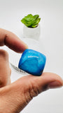 Blue Opalina Cabs - 22x21 mm Size - Code #B11 - Weight 32 its - Natural Opalina Cabochons - Origin Peru