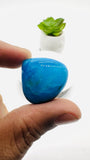 Blue Opalina Cabs - 26x25 mm Size - Code #B18  - Weight 35.7 Cts  - Natural Opalina Cabochons - Origin Peru