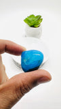 Blue Opalina Cabs - 26x25 mm Size - Code #B18  - Weight 35.7 Cts  - Natural Opalina Cabochons - Origin Peru