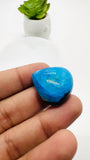 Blue Opalina Cabs - 26x25 mm Size - Code #B18  - Weight 35.7 Cts  - Natural Opalina Cabochons - Origin Peru