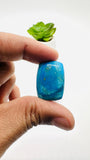 Blue Opalina Cabs - 25x18 mm Size - Code #B19 - Weight 19 Cts - Natural Opalina Cabochons - Origin Peru