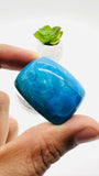 Blue Opalina Cabs - 35X28 mm Size - Code #B20 - Weight 98 Cts - Natural Opalina Cabochons - Origin Peru