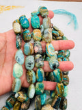 Peruvian Opal tumble Beads, • Length 16 Inch • AAA Quality • 12-14X18-20MM Natural Peruvian Opal beads • Origin Peru