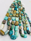 Peruvian Opal tumble Beads, • Length 16 Inch • AAA Quality • 10-12X15-17MM Natural Peruvian Opal beads • Origin Peru