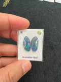 Australian Opal Matched Pair Cabs, AAA Quality, Australian Opal triplet Cabochon, size 17X8.5 MM , weight -7.28 ct. flat bottom.