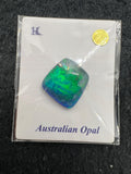 Australian Opal  Cabs, AAA Quality, Australian Opal triplet Cabochon, size    14.5X13.5 MM , weight -3.91 ct. flat bottom.